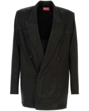 DIESEL Stretch Acetate J-Pekka Blazer - Black