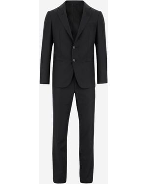Giorgio Armani Wool And Cashmere Suit - Black