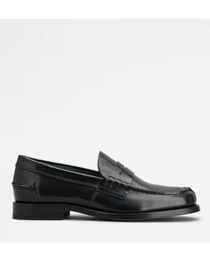 Tod's Leather Loafers - Black