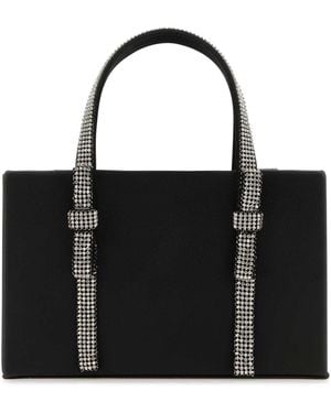 Kara Nappa Leather Handbag - Black