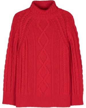 Forte Forte Klassischer Rollkragenpullover - Rot