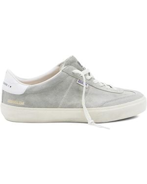 Golden Goose Soul Star Suede Upper Toe And Tongue Leather Heel - White