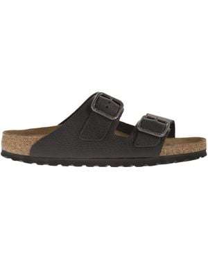 Birkenstock Arizona Wb Vintage – Sandale aus Naturleder - Schwarz