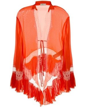 Blumarine Regular Lace Shirt - Orange