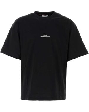 Gcds Cotton T Shirt - Black