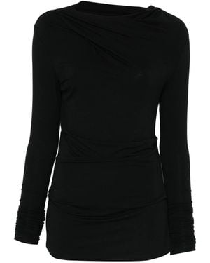 Entire studios Drape Top - Black