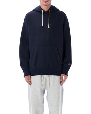 Champion Relaxed-Fit Fleece Hoodie - Blue