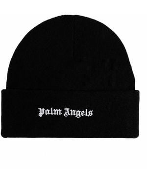 Palm Angels Gorro con logo - Negro