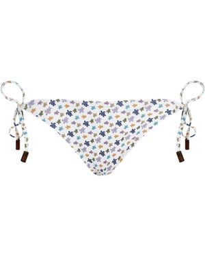 Vilebrequin Braguitas de bikini ajustables con estampado de tortuga de - Blanco