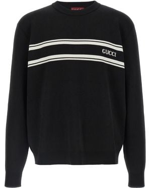 Gucci 'intarsio ' Trui - Zwart