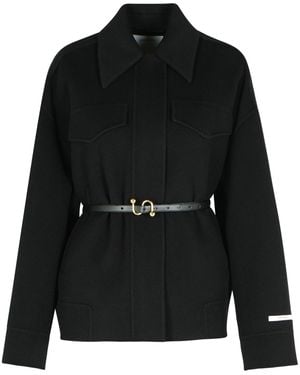 Sportmax 'Kantore' schwarzer jungfräuliche Wolljacke