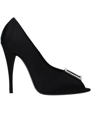 Saint Laurent Décolleté Franky Donna Satin - Black