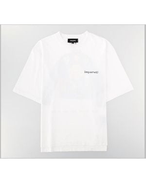 DSquared² T Shirt Con Stampa - White