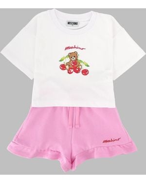 Moschino T Shirt And Shorts
Set - Pink