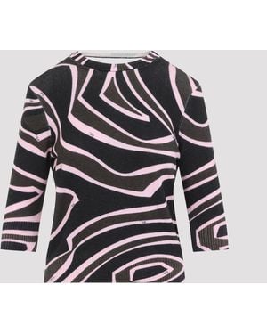 PUCCI Ls Strickoberteil - Schwarz