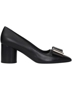 Ferragamo Lena Court Shoes Leather - Blue