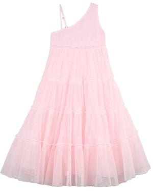 Billieblush Vestito Con Volants - Pink