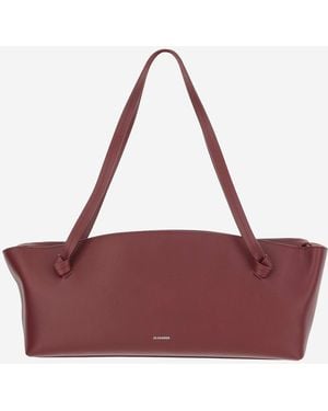 Jil Sander Leather Bag - Purple