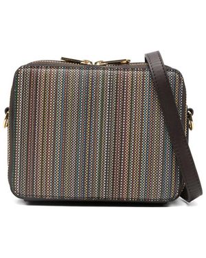 Paul Smith Signature Stripe Camera Bag - Grey