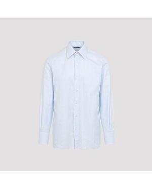 Tom Ford Light Cotton Shirt - Blue