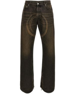 Off-White c/o Virgil Abloh 'Relax Round' Jeans - Grau