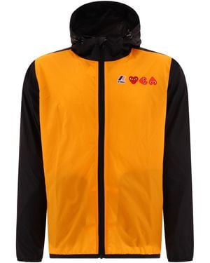 COMME DES GARÇONS PLAY Waterproof Jacket X K-Way" - Orange