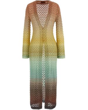 Missoni Opengebreid Vest - Groen