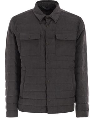 Herno Shirt-Style Down Jacket - Black