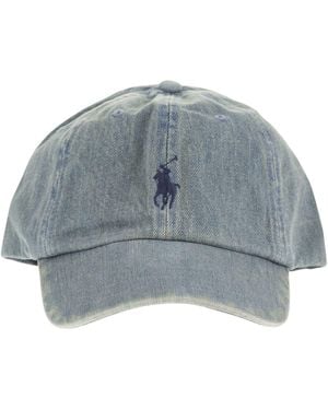 Polo Ralph Lauren Cotton Baseball Cap With Effect Finish - Grey