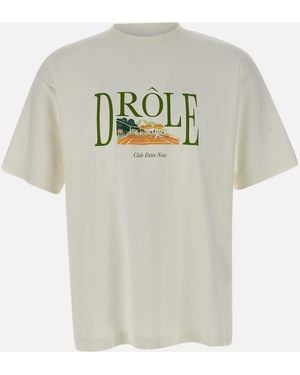 Drole de Monsieur Vom weißen Tennisplatz T -Shirt