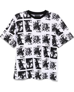 Rassvet (PACCBET) Rassvet (Packung) Männer Blume Jacquard T -Shirt Strick - Schwarz