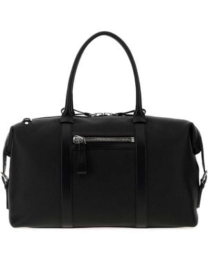 Tom Ford Leather Travel Bag - Black