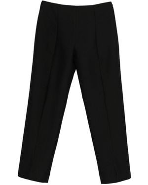 TOTEME Wool Slim Trousers - Black