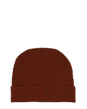 Etro Chic Logo Beanie Hat - Brown