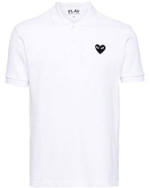 Comme des Garçons Cotton Polo Shirt - White