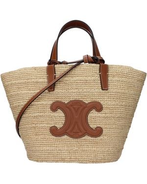 Celine Handbags Teen Rafia/Tan - Brown