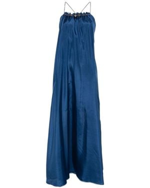 Zimmermann Aster Silk Long Dress - Blue
