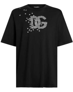 Dolce & Gabbana Camiseta De Algodón - Negro
