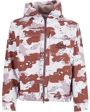 Deus Ex Machina Venice Sign Jacket Camo - Red