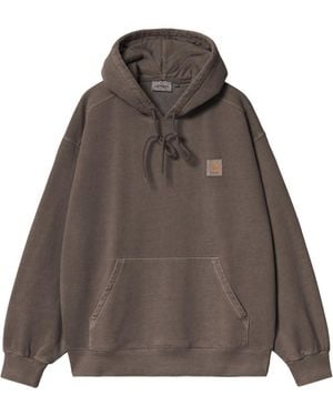 Carhartt Logo Baumwoll-Hoodie - Braun