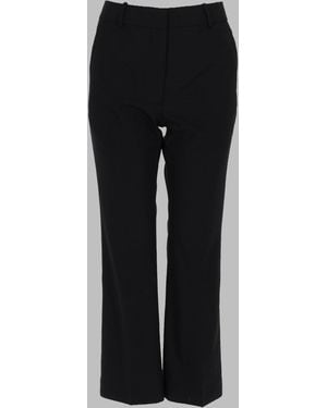 Co. Tailored Wide-Leg Trousers - Black