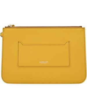 Burberry Pochette New Peyton With Skin And Calendula - Yellow