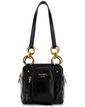 Prada Mini Dangle Handbag - Black