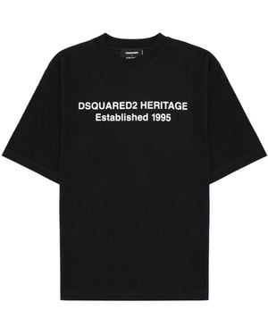 DSquared² Heritage T-Shirt Cotton T-Shirts - Black