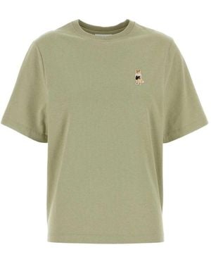 Maison Kitsuné Dressed Fox Cotton T-Shirt - Green