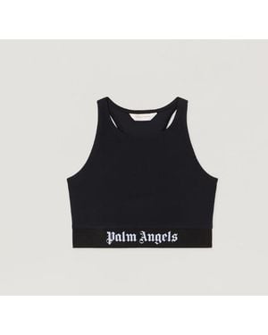 Palm Angels Top deportivo con logo clásico de - Negro