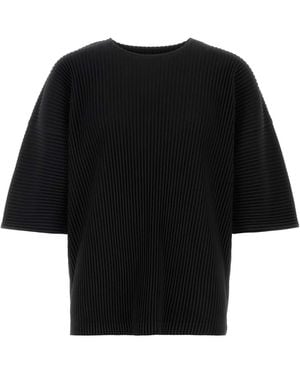 Homme Plissé Issey Miyake Polyester T Shirt - Black