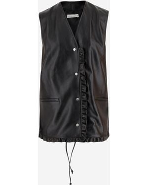 Niccolò Pasqualetti Lea Gala Leather Vest - Black