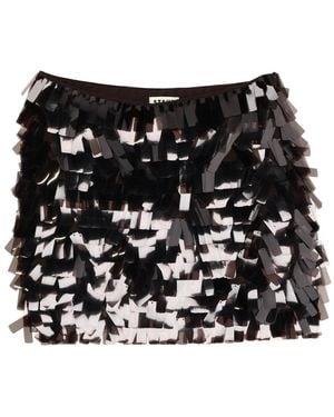 STAUD Miniskirt Polyester Skirt - Black