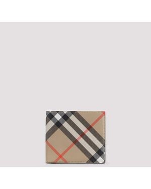 Burberry Polyurethane Wallet W11Cm X H10Cm X D1.5Cm - Multicolour